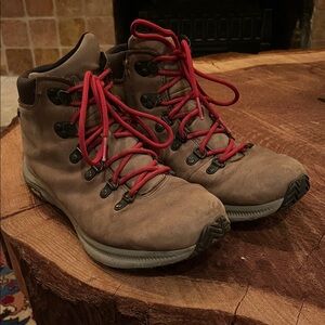 Merrell Ontario WATERPROOF Dark Earth Brown Leather Boot J84903 Hiking Vibram